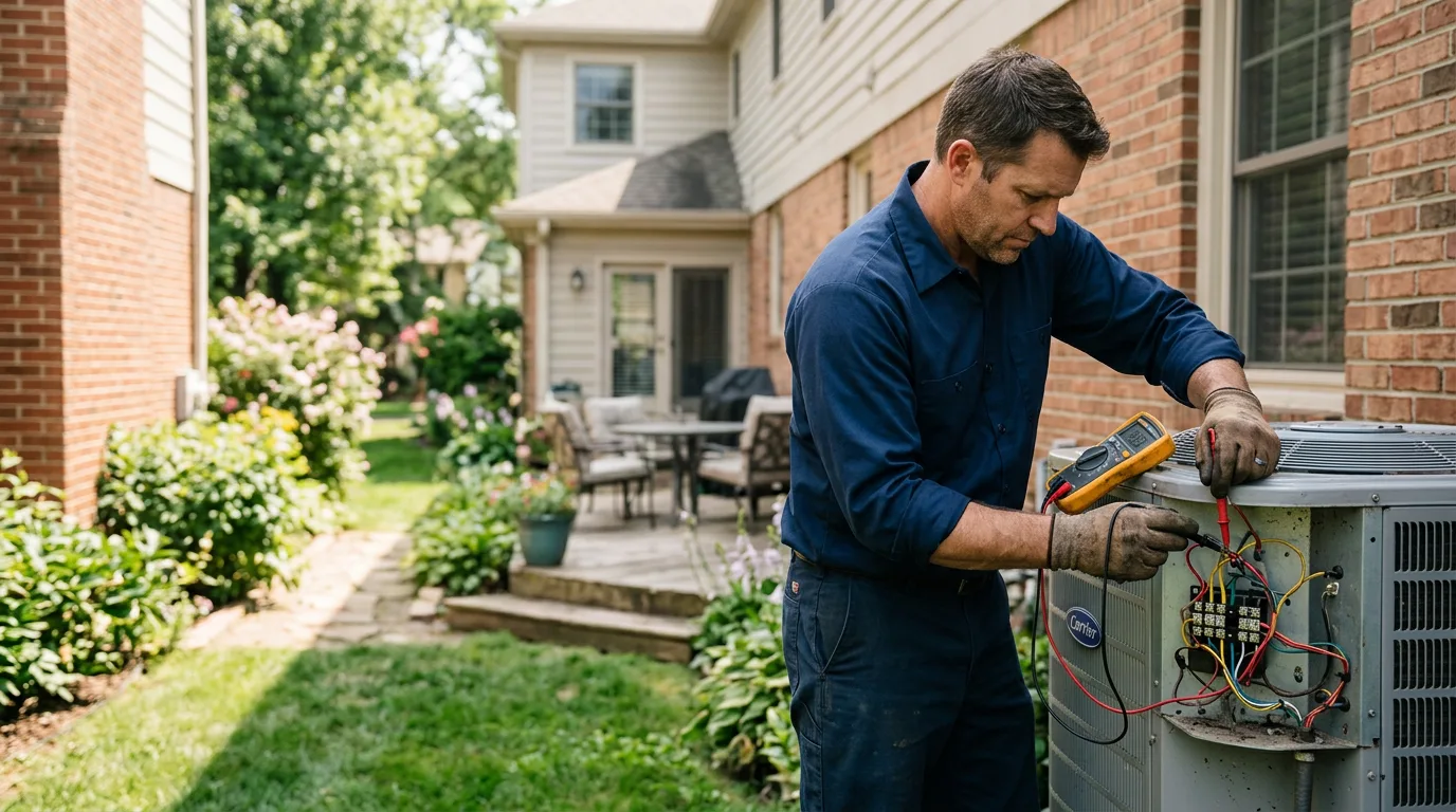 HVAC technician working near Lakeside Marblehead, OH